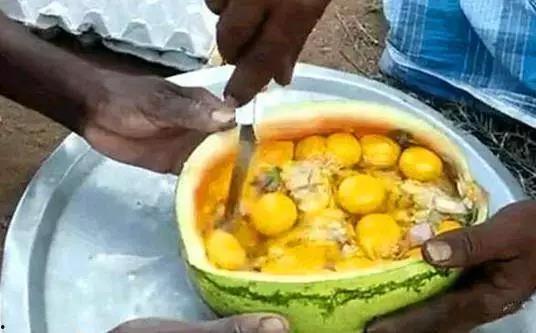 日本游客吃瓜,吃瓜乐趣无限